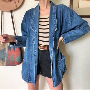 Vintage 80s Denim Chore Coat